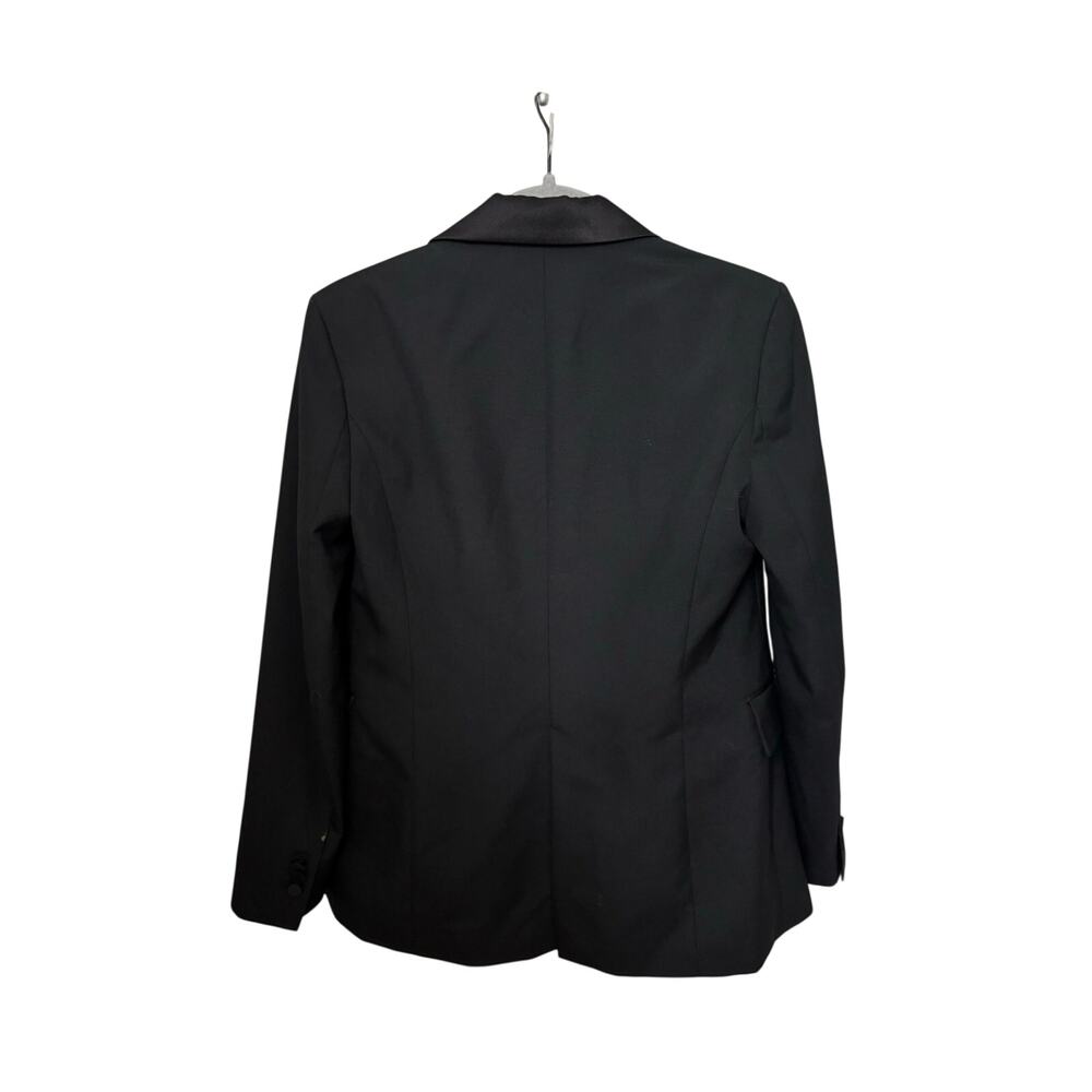 ZARA Black Double Breasted Tuxedo Blazer Satin Lapel Women’s XS EU 34 - Picture 5 of 12